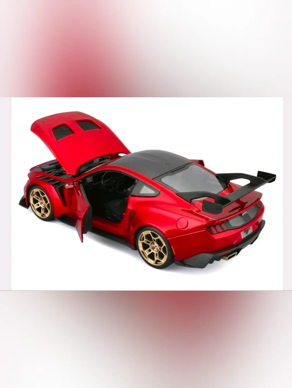 2025 Ford Mustang GTD Maisto 1:18 Special Edition Metallic Red Diecast Car - NEW